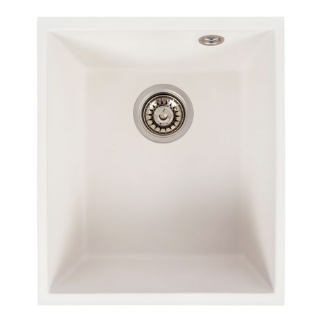 Гранітна кухонна мийка VALESO ROXY 3744 матова Білосніжна Гранітна кухонна мийка VALESO ROXY 3744 матова Білосніжна