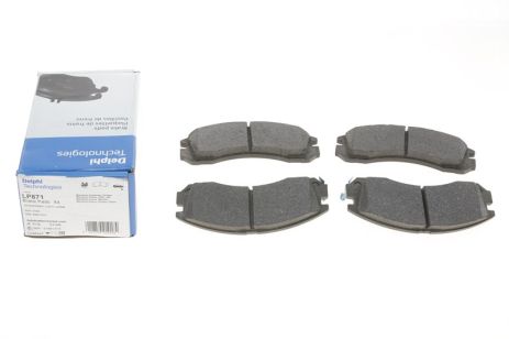 Комплект гальмівних колодок MITSUBISHI (BJC), PEUGEOT 4007, CITROËN C-CROSSER, DELPHI (LP871)