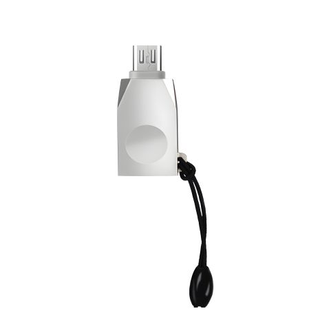 Переходник Hoco UA10 адаптер MicroUSB на USB 3.0 (F) серебристый