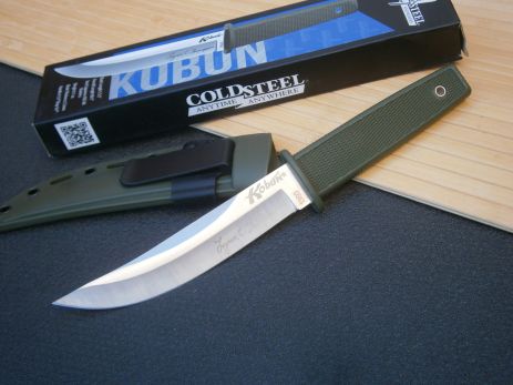 Ніж туристичний Cold Steel Kobun 1360 в чохлі Secure-Ex 25 см олива