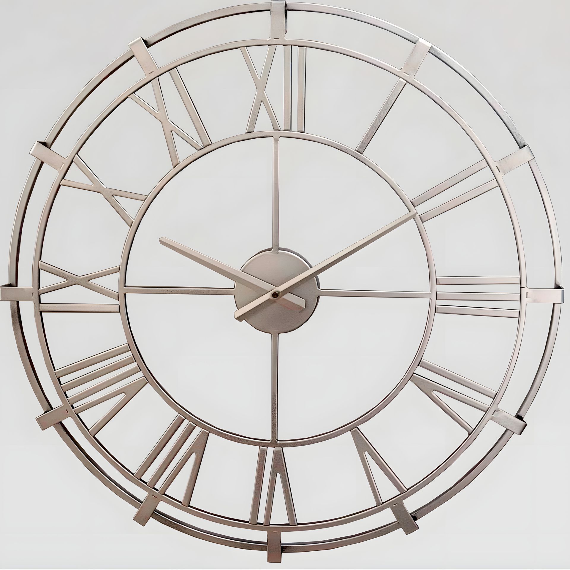 Металлические настенные часы Ti-Time Loft (60 см) Серебристые Металлические настенные часы Ti-Time Loft (60 см) Серебристые