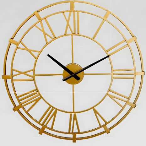 Металлические настенные часы Loft7-G-600 Ti-Time (60 см), золото Металлические настенные часы Loft7-G-600 Ti-Time (60 см), золото