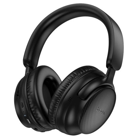 Накладні навушники HOCO W53 Tone, BT headphones, BT5.4, 400mAh, 46h, Type-C, AUX, black Накладні навушники HOCO W53 Tone, BT headphones, BT5.4, 400mAh, 46h, Type-C, AUX, black