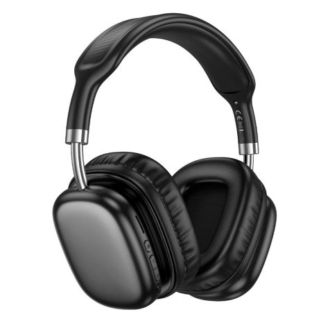 Накладні навушники HOCO W52 Wonderful, BT headphones, BT5.4, AUX, TF, 400mAh, 46h, black Накладні навушники HOCO W52 Wonderful, BT headphones, BT5.4, AUX, TF, 400mAh, 46h, black