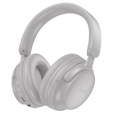 Накладні навушники HOCO W53 Tone, BT headphones, BT5.4, 400mAh, 46h, Type-C, AUX, grey Накладні навушники HOCO W53 Tone, BT headphones, BT5.4, 400mAh, 46h, Type-C, AUX, grey