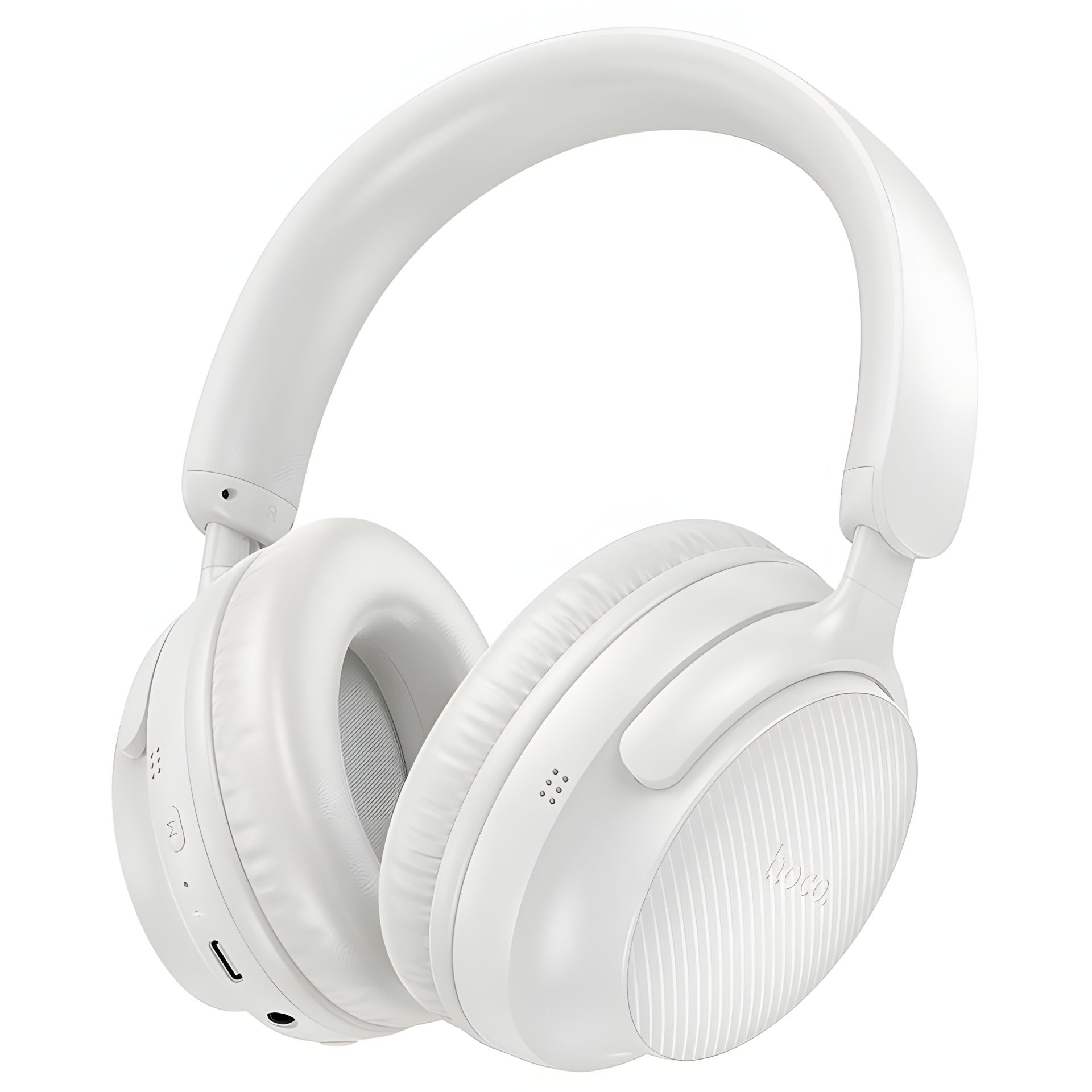 Накладні навушники HOCO W53 Tone, BT headphones, BT5.4, 400mAh, 46h, Type-C, AUX, white Накладні навушники HOCO W53 Tone, BT headphones, BT5.4, 400mAh, 46h, Type-C, AUX, white