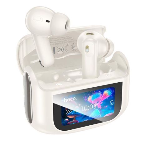 Наушники HOCO Sandy true wireless ANC+ENC noise reduction touch screen BT headset EQ21 |BT5.4, 40/40 white
