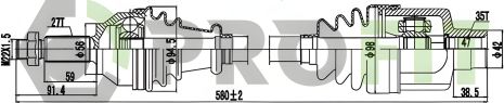 Приводний вал, піввісь PROFIT (27300791)