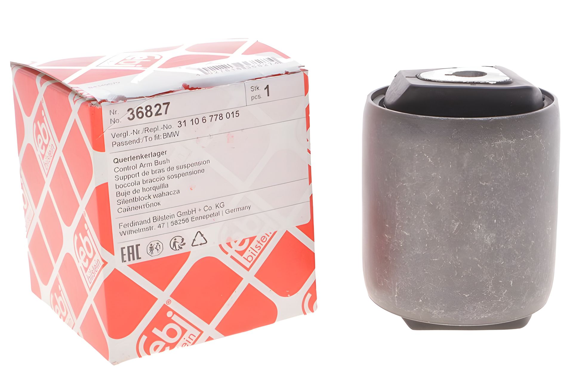 Важеля сайлентблок BMW X6, FEBI BILSTEIN (36827) Важеля сайлентблок BMW X6, FEBI BILSTEIN (36827)