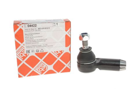 Накінечник рульової тяги AUDI A6, AUDI 200, AUDI V8, FEBI BILSTEIN (04422)