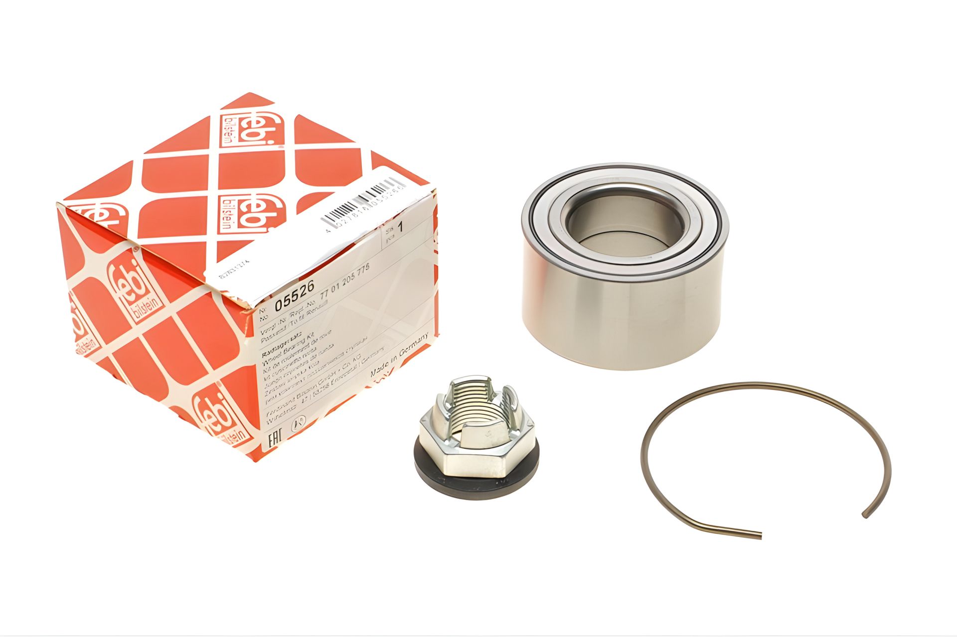 Маточини підшипника комплект RENAULT TWINGO, DACIA SUPERNOVA, RENAULT CLIO, FEBI BILSTEIN (05526) Маточини підшипника комплект RENAULT TWINGO, DACIA SUPERNOVA, RENAULT CLIO, FEBI BILSTEIN (05526)