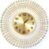 Безшумний настінний годинник (70 cм) "Коло-S" NC золотистий Безшумний настінний годинник (70 cм) "Коло-S" NC золотистий