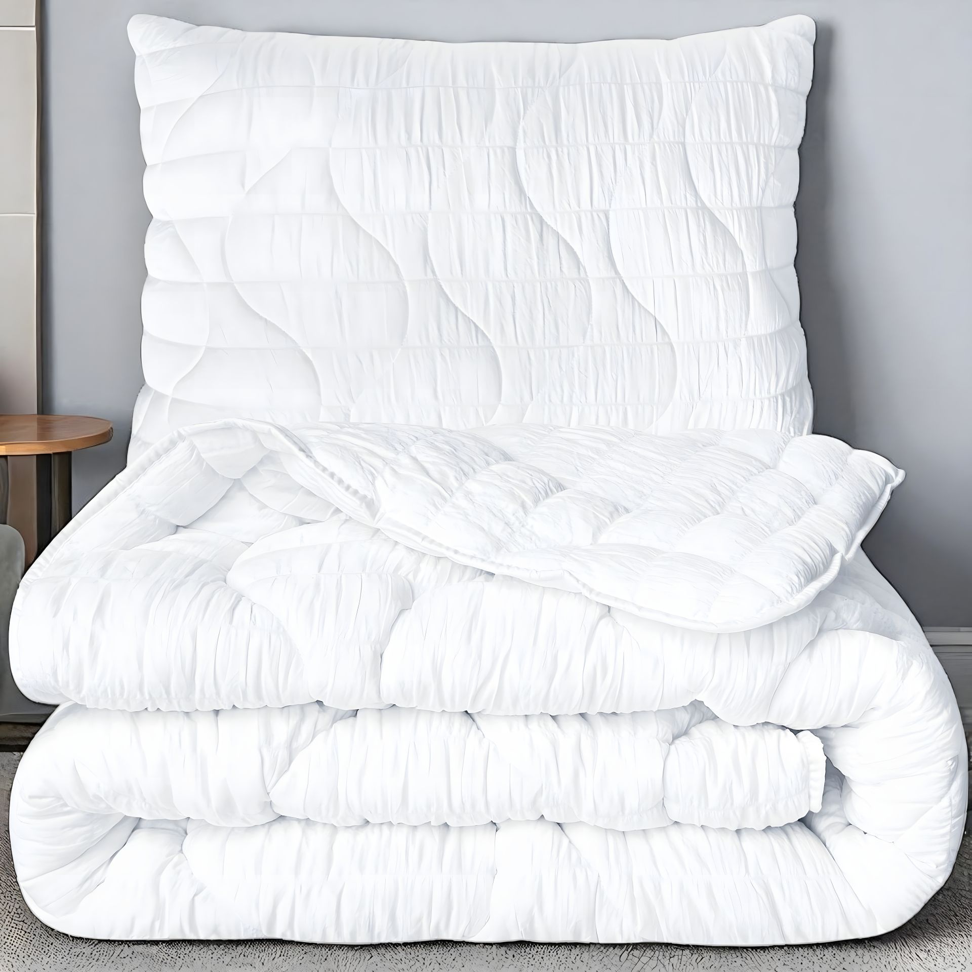 Постельный набор IDEIA CloudDream полуторное одеяло и подушка, гипоаллергенный, белый (8-36027*001) Постельный набор IDEIA CloudDream полуторное одеяло и подушка, гипоаллергенный, белый (8-36027*001)