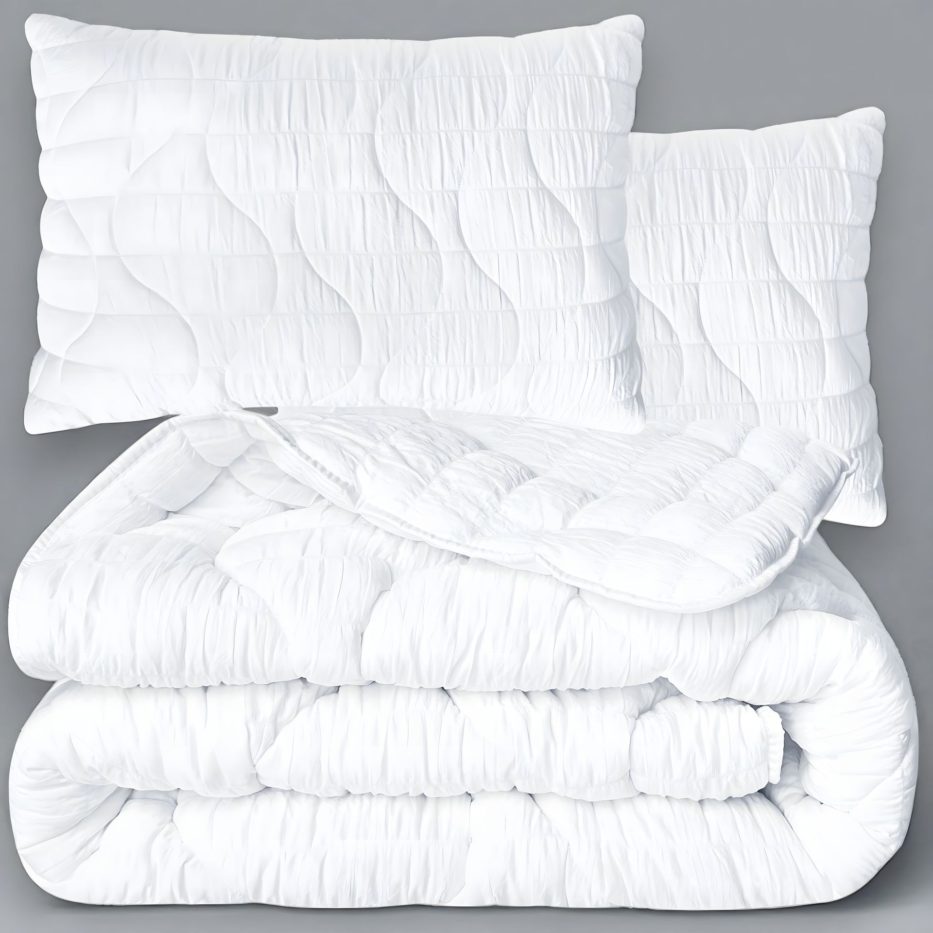 Постільний комплект євро CloudDream IDEIA ковдра 200х220 та подушки 50х70 2 шт гіпоалергенні, білі (8-36026*001) Постільний комплект євро CloudDream IDEIA ковдра 200х220 та подушки 50х70 2 шт гіпоалергенні, білі (8-36026*001)