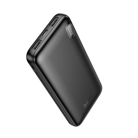Повербанк HOCO J128, 10000mAh, 2USB, 1Type-C, 2A, black