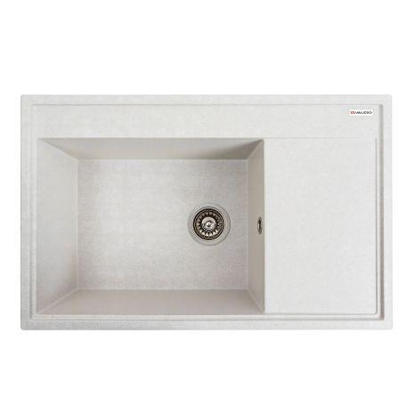 Кухонная гранитная мойка VALESO AZURIT 7950 матовая Белая