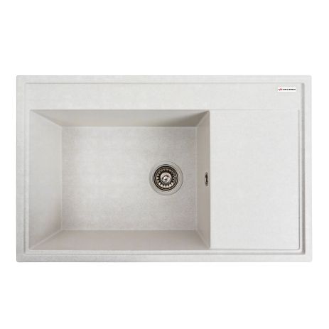 Кухонна мийка з граніту VALESO AZURIT 7950, матова, біла в крапку Кухонна мийка з граніту VALESO AZURIT 7950, матова, біла в крапку