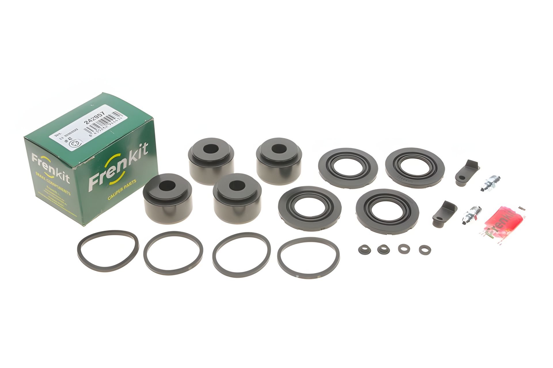 Ремкомплект переднього гальмівного супорта для Audi A6 12- (d=42mm) (+4 поршня), виробник FRENKIT (242957) Ремкомплект переднього гальмівного супорта для Audi A6 12- (d=42mm) (+4 поршня), виробник FRENKIT (242957)