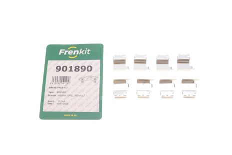 Монтажный комплект тормозов MERCEDES/NISSAN/OPEL/RENAULT 10, FRENKIT (901890)