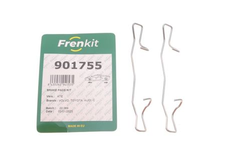 Комплект гальмівних колодок VW GOLF VII, TOYOTA YARIS/AVENSIS, RENAULT LAGUNA II, FRENKIT (901755)