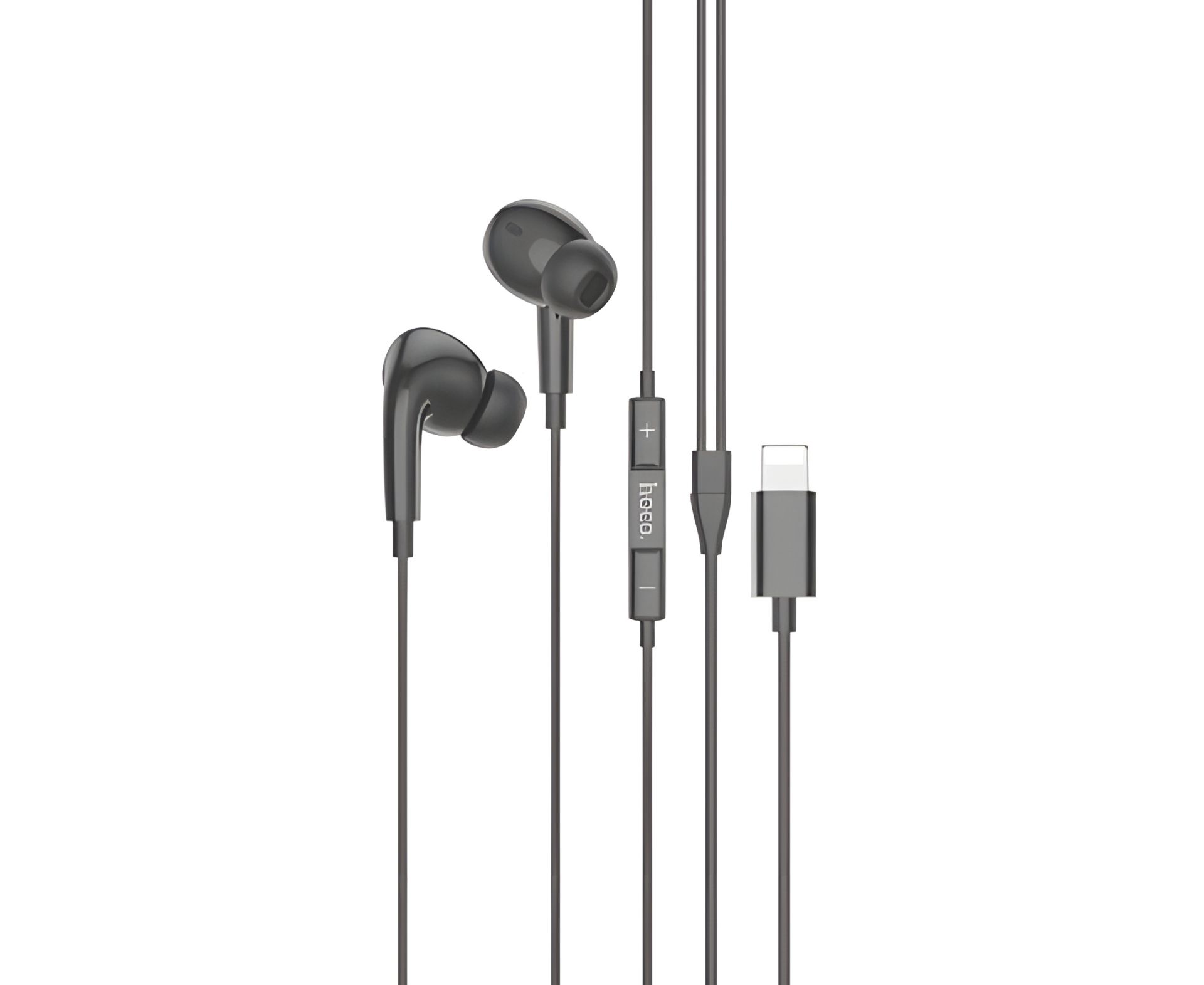 Hoco M111 Pro вакуумні дротові навушники з мікрофоном, Lightning, 1.2m, Чорні Hoco M111 Pro вакуумні дротові навушники з мікрофоном, Lightning, 1.2m, Чорні