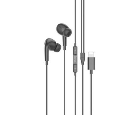Наушники проводные вакуумные Hoco M111 Pro с микрофоном Lightning черные