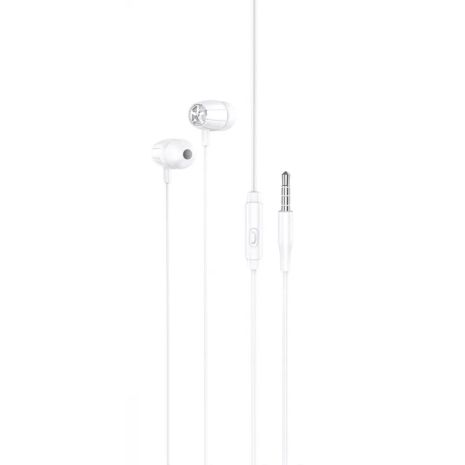 Навушники Hoco M88, вакуумні, дротові, 3.5mm, 1.2m, білі