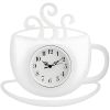 Кухонний настінний годинник "Чашка2-Br" Білий (30х29 см) Time Кухонний настінний годинник "Чашка2-Br" Білий (30х29 см) Time