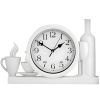 Настінний годинник для кухні "Чашка3-Wh" Бутиль Білий (40х26 см) Time Настінний годинник для кухні "Чашка3-Wh" Бутиль Білий (40х26 см) Time