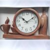 Настенные часы для кухни "Чашка3-Wh" Коричневая (40х26 см) Time
