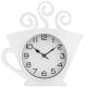 Настінний годинник для кухні "Чашка1-Br" Білий (30х28 см) Time