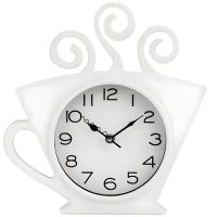 Настенные часы для кухни "Чашка1-Wh" Белая (30х28 см) Time