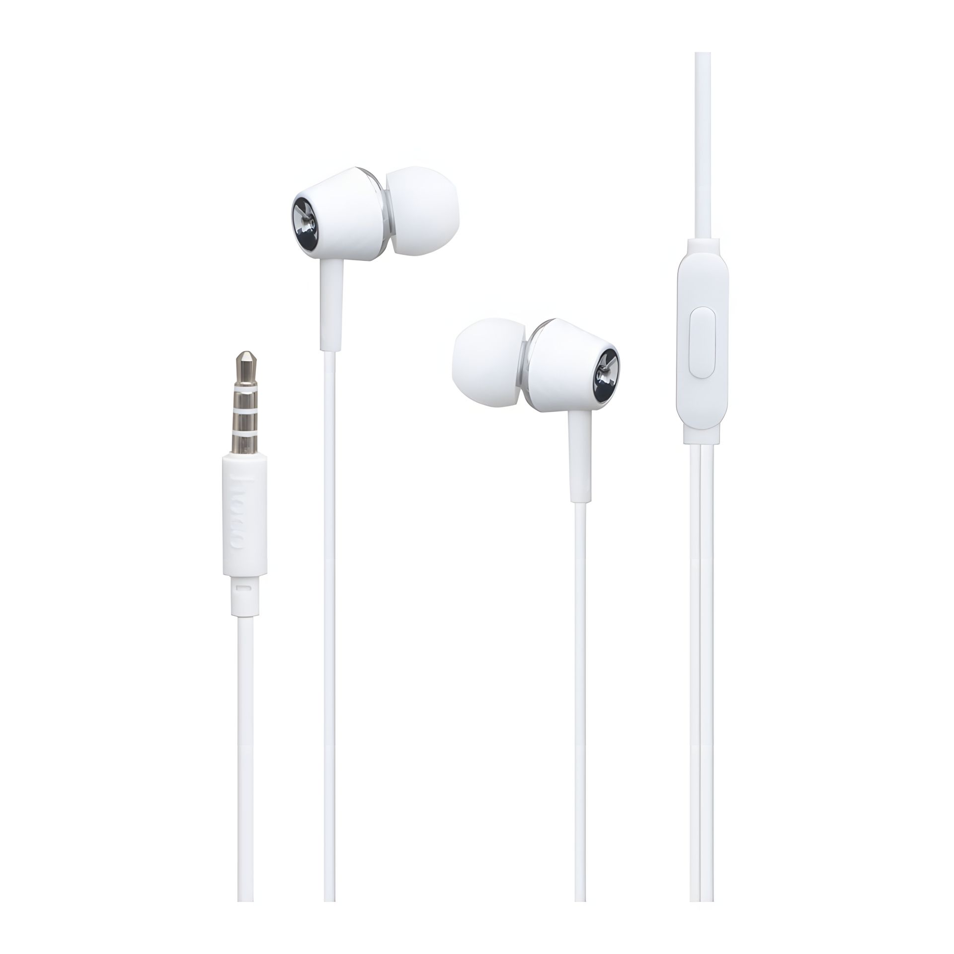 Вакуумні навушники Hoco M70, 3.5mm, 1.2m, білі Вакуумні навушники Hoco M70, 3.5mm, 1.2m, білі