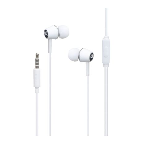 Навушники Hoco M70, вакуумні, 3.5mm, 1.2m, білі