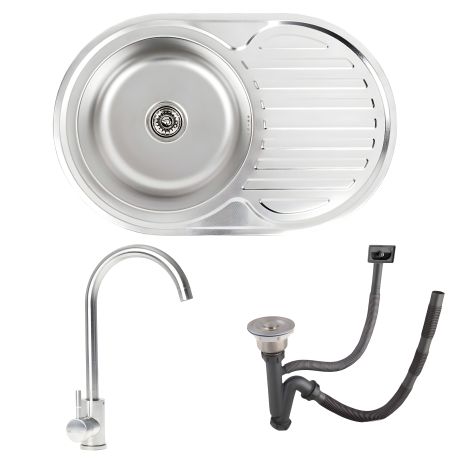 КОМПЛЕКТ мойка 7750 ДЕКОР 0,8/180 TM Valeso + смеситель 56 NESP Valeso КОМПЛЕКТ мойка 7750 ДЕКОР 0,8/180 TM Valeso + смеситель 56 NESP Valeso