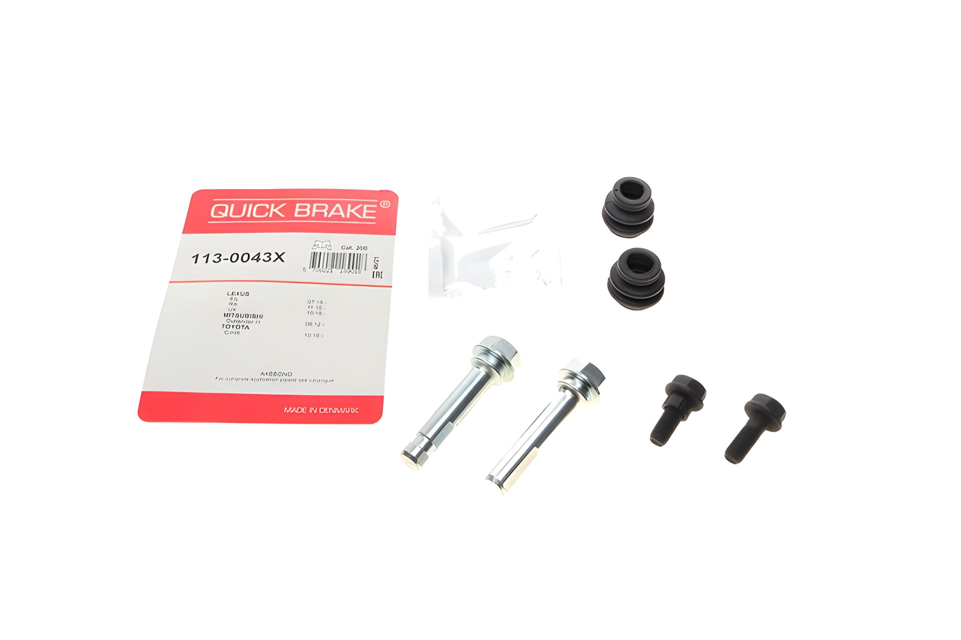 Ремкомплект пальців супорта для MAZDA CX-30, TOYOTA CAMRY, бренд QUICK BRAKE (1130043X) Ремкомплект пальців супорта для MAZDA CX-30, TOYOTA CAMRY, бренд QUICK BRAKE (1130043X)
