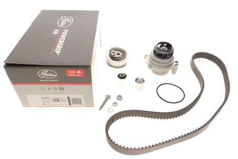 Комплект ремня ГРМ и помпа для SKODA OCTAVIA и SEAT LEON, GATES (KP35604XS2)