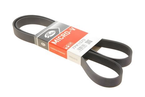 Поликлиновый ремень для Nissan Qashqai и Mercedes-Benz Citan, GATES (7PK1570)