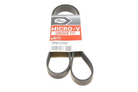 Поликлиновый ремень VW TOUAREG, NISSAN CABSTAR, GATES (7PK1275T)