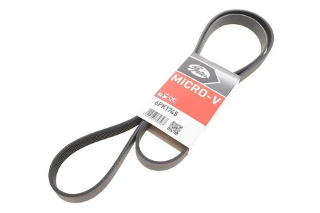 Полікліновий ремінь LAND ROVER, MITSUBISHI OUTLANDER, GATES (6PK1745)