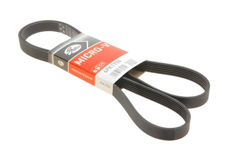 Поликлиновый ремень для DODGE CALIBER и JEEP PATRIOT, GATES (6PK1750) Поликлиновый ремень для DODGE CALIBER и JEEP PATRIOT, GATES (6PK1750)