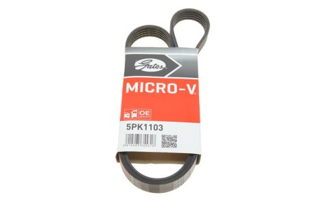 Поликлиновый ремень CHEVROLET ASTRO, ACURA NSX, GATES (5PK1103)