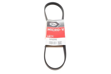 Поликлиновой ремень HYUNDAI SOLARIS, FORD KUGA, GATES 5PK890