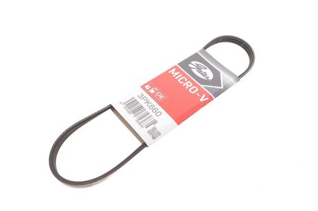 Поликлиновый ремень HYUNDAI MATRIX, SUBARU JUSTY, GATES (3PK660)