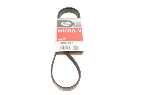 Ремінь HYUNDAI i10 полікліновий, GATES (5PK1248)