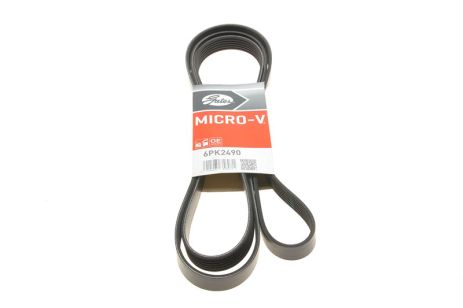 Поликлиновый ремень DODGE GRAND, LINCOLN MARK, GATES (6PK2490)