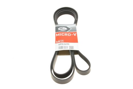Полікліновий ремінь DODGE GRAND, LINCOLN MARK, GATES (6PK2490)