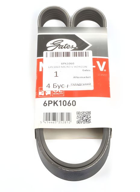 Полікліновий ремінь CITROËN C1/PEUGEOT 108, GATES (6PK1060)