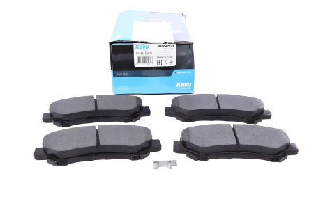 Гальмівні колодки передні Qashqai/X-Trail 07-13 (звукове попередження), KAVO PARTS KBP6519