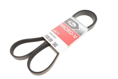 Ремінь генератора струмковий Tucson (JM) 2.0 CRDi, GATES (6PK1513) (25212-27000)